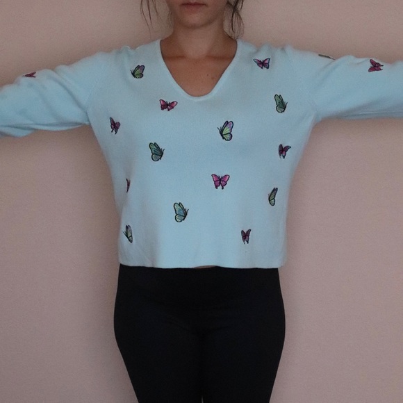 EAGLE’S EYE Butterfly Embroidery Sweater - Picture 5 of 10